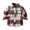 Red, variant on fnnxnal Girls Christmas Plaid Shirt - 100% Cotton Button-Down, Long Sleeve with Chest Pockets, Kids/Little Kids (2T-10), Red Festive Holiday Daily Wear Top,Size 18 Months