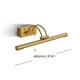 thumbnail image 5 of 8W Wall Light, Metal Mirror Bathroom LED Light with Swivel Lamp Head and Switch for Bedroom Indoor Lighting, 3000K Bedside Reading Lights (Brass, 40CM, 5 of 5