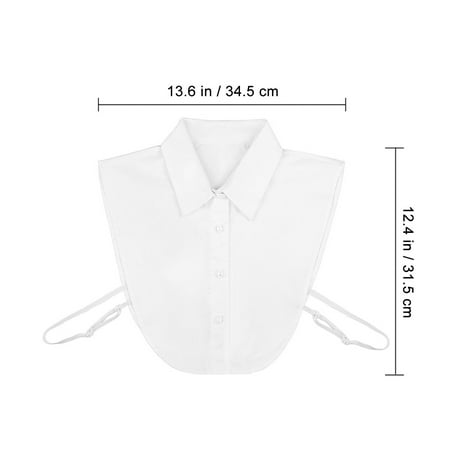 

Collar Detachable Fake Half Shirt White Dickey Blouse Shirts Peter Pan Faux False Girls