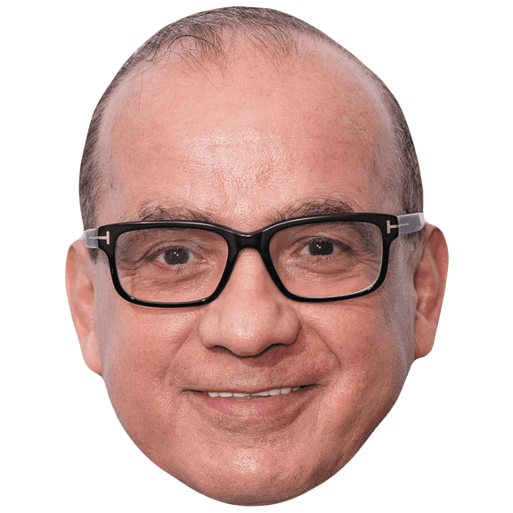 Touker Suleyman (Glasses) Celebrity Mask, Flat Card Face, Fancy Dress Mask