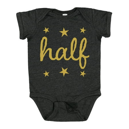

Inktastic Half Birthday 1/2 Photo Outfit Gift Baby Boy or Baby Girl Bodysuit