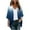 Blue, variant on Patlollav Plus Size Womens Cardigan Long Sleeve Gradient Color Casual Tops Blouse