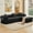 Black, variant on Muumblus L-Shape Convertible Floor Sofa Bed, Comfy Foldable Modular Sleeper Sectional Couch for Living Room, Bedroom, Black Corduroy