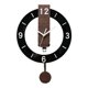 thumbnail image 5 of Reloj de pared con péndulo decorativo, ligero y silencioso para oficina. Negro, 5 of 9