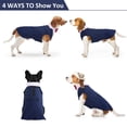thumbnail image 3 of Esmoquin para perro DORA BRIDAL, traje formal azul y pajarita 2XL, 3 of 7