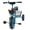 Blue#2, variant on Kids Tricycle for 2-5 Years Old, Baby Toddler Pedal Bike with Basket, Adjustable Stroller Trike