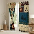 thumbnail image 3 of Homewish Country Mallard Duck Black Out Curtains,Ancient Aztec Boho Curtains Pack of 2 (42x63 Each),Hunting And Fishing Bedroom Curtains For Men Women,Ultra Soft Home Decor, 3 of 6