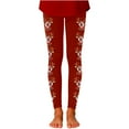 thumbnail image 4 of Holiday Reindeer Pattern High-Rise Elasticated Sports Jogger Pants for Girls - Festive Christmas Leggings with Stretchy Fit, 4 of 5