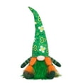 thumbnail image 2 of LSLJS 13" St Patricks Day Gnome Ornaments, Green Gnome Plush Plaid Doll Pendant, Swedish Irish Gnome Gifts for Kids, Women, Men, Shelf Decor Home Decor St. Patrick's Day Holiday Decorations, 2 of 4