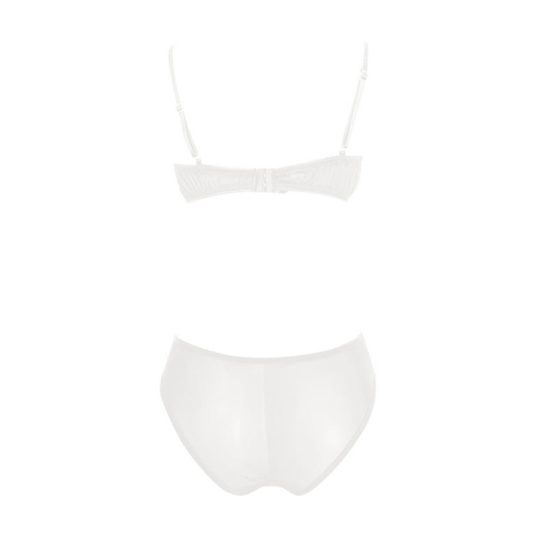 Women's Plush Ribbed Bra And Underwear Set - Colsie™ White S : Target