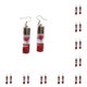 thumbnail image 2 of Minnieouse 1 par de pendientes de gota para mujer, colgante de botellas de cristal, elegante, delicado, suministros de joyería para oreja, Rojo 10piezas, 2 of 6