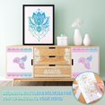 thumbnail image 5 of 12 Pieces Large Mandala Stencil Reusable Mandala Painting Templates 8.3 x 11.7 Inch Floral Design Stencil Mandala Drawin, 5 of 5