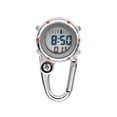 thumbnail image 1 of xinxixnxx Digital Carabiner Clip Watches Hook Clock Luminous Multi-function Fob Nurse Watch Compasses Week Clocks Hospital Orange, 1 of 9