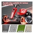 thumbnail image 4 of GDF Studio 12V Foldable Electric Kids Go Kart with Adjustable Seat, VA Wheels, Red, 4 of 10