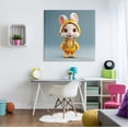 thumbnail image 3 of Stupell Industries Rabbit in Yellow Suit Animals & Insects Painting Gallery Wrapped Canvas Art Print Wall Art, 36 x 36, 3 of 8