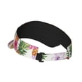 thumbnail image 2 of Balery Hawaiian Pineappl Sport Wear Athletic Visor Sun Sports Visor Hat Visor Adjustable Cap for Women and Men (One Size), 2 of 8