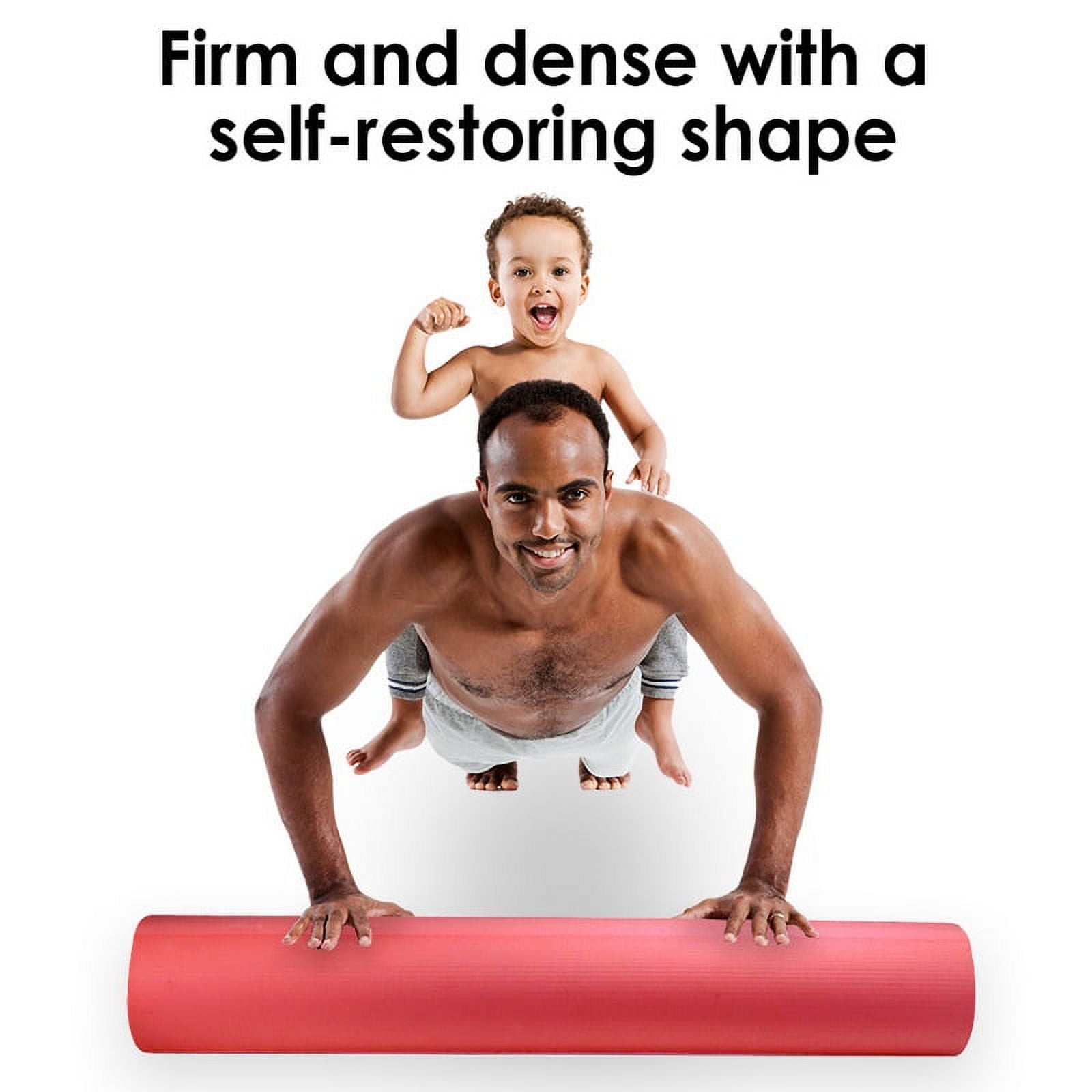 Brybelly Red 12" x 6" Premium High-Density EVA Foam Roller