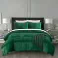 thumbnail image 4 of Amora 3 or 2 Piece Comforter Set Embossed Mandala Pattern Faux Fur, 4 of 5