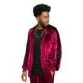 thumbnail image 2 of G-Style USA Men's Velvet Velour Tracksuit Set, Zipper Jacket and Sweatpants, Up to 5X, 2 of 9