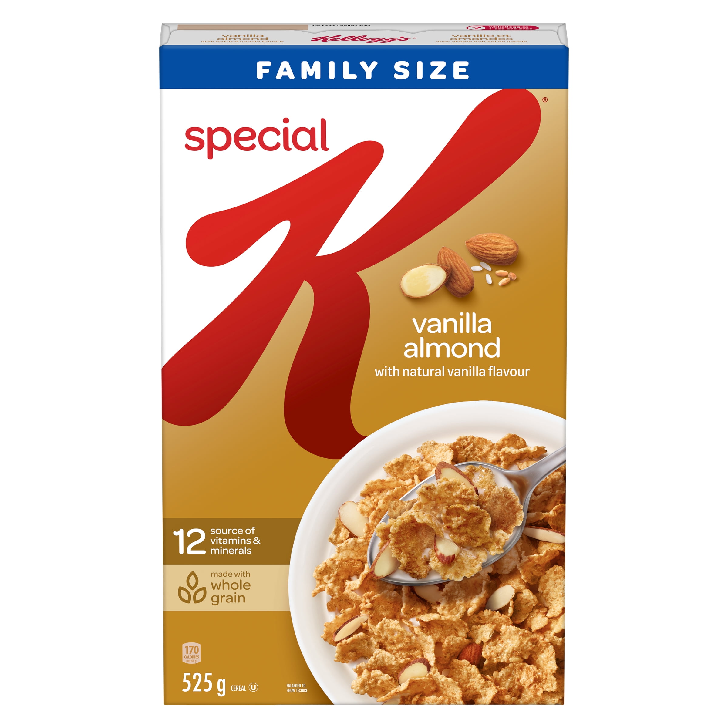 Kellogg's Special K Cereal Vanilla Almond Family Size 525g