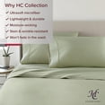 thumbnail image 3 of HC Collection 1500 Thread Count Egyptian Quality 2Pc Set of Pillow Cases, Silky Soft & Wrinkle Free, King, Sage Green, 3 of 7