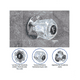 thumbnail image 3 of Juego De 2 Manerales De Acrílico Regadera Belug Plateado, Transparente, 3 of 5