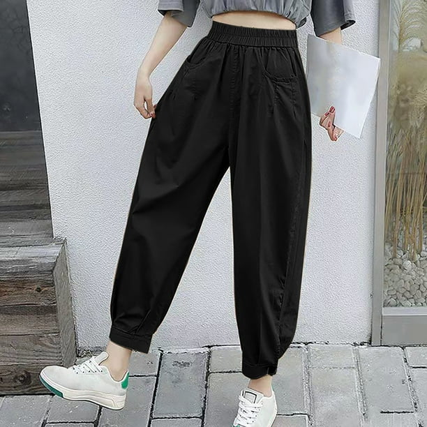 High waisted stretch pants hot sale