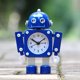 thumbnail image 2 of Reloj despertador azul con forma de robot de metal para niños Silent 350g, 2 of 2