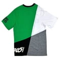 thumbnail image 2 of Ecko Unltd Men's T-Shirt Split Panel Stitched Colorblock Short Sleeve Tee (Small, Kelly Green), 2 of 4