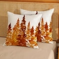 thumbnail image 4 of Fall Pillow Covers 18x18 Watercolor Burnt Orange Tree Decor Throw Pillows Case for Couch Autumn Nature Forest Indoor Outdoor Decorative Cushion Cases for Sofa Bed Decorations Set of 2, 4 of 6