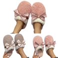 thumbnail image 5 of Vedolay Womens Slippers Warm House Shoes Slip On Plush for Indoor Outdoor Red,41, 5 of 5