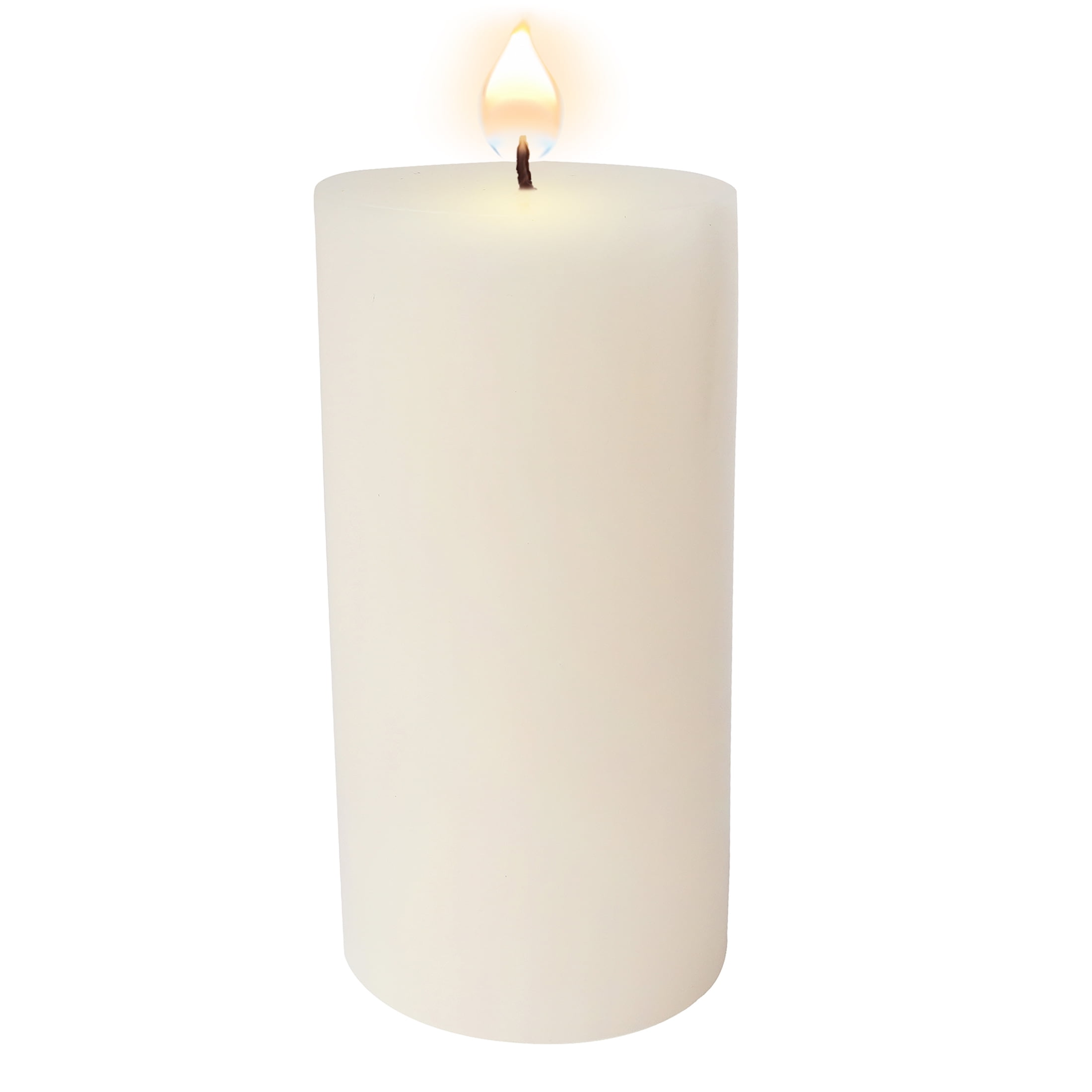 (2 pack) Mainstays Single Wick 4" x 8" Pillar Candle, Unscented, Ivory