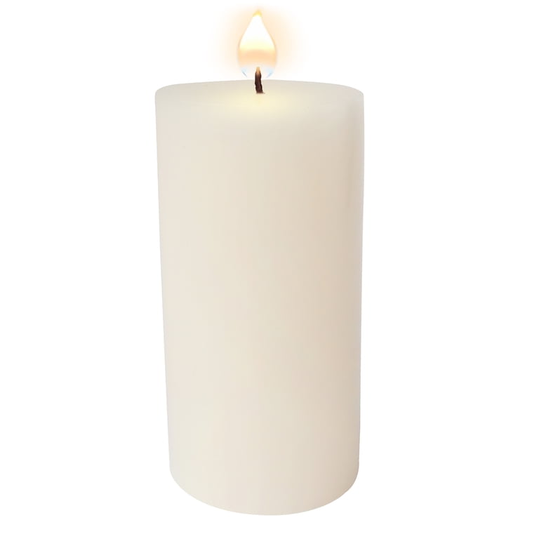 Mainstays Single Wick Pillar Candle, 4x8 Inch, Ivory photo 4