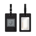 thumbnail image 2 of Centon "Otm Monogram Black Leather Bag Tag, Inversed, Graphite - J Otm Monogram Black Leather Bag Tag, Inversed, Graphite - J", 2 of 2