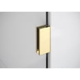 thumbnail image 5 of Glass Warehouse  78" x 61-5" Frameless Towel Bar Shower Door - Wall Hinge Polished Brass Brass Finish, 5 of 5