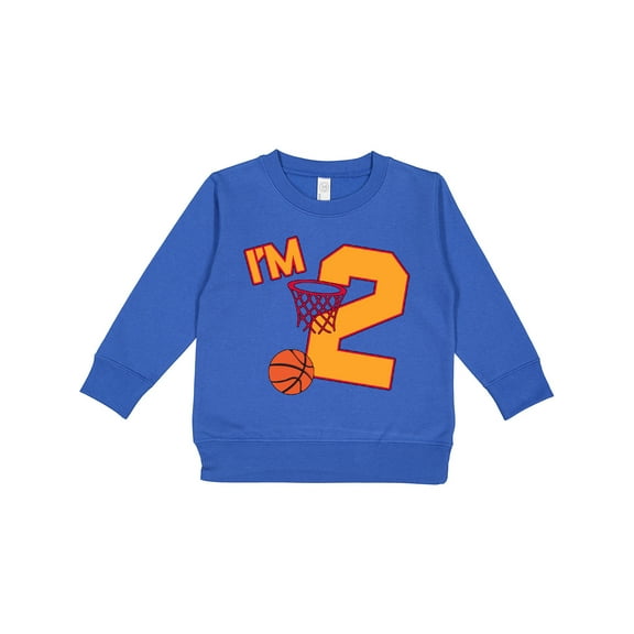 Inktastic Im Two Second Birthday Basketball Toddler Sweatshirt