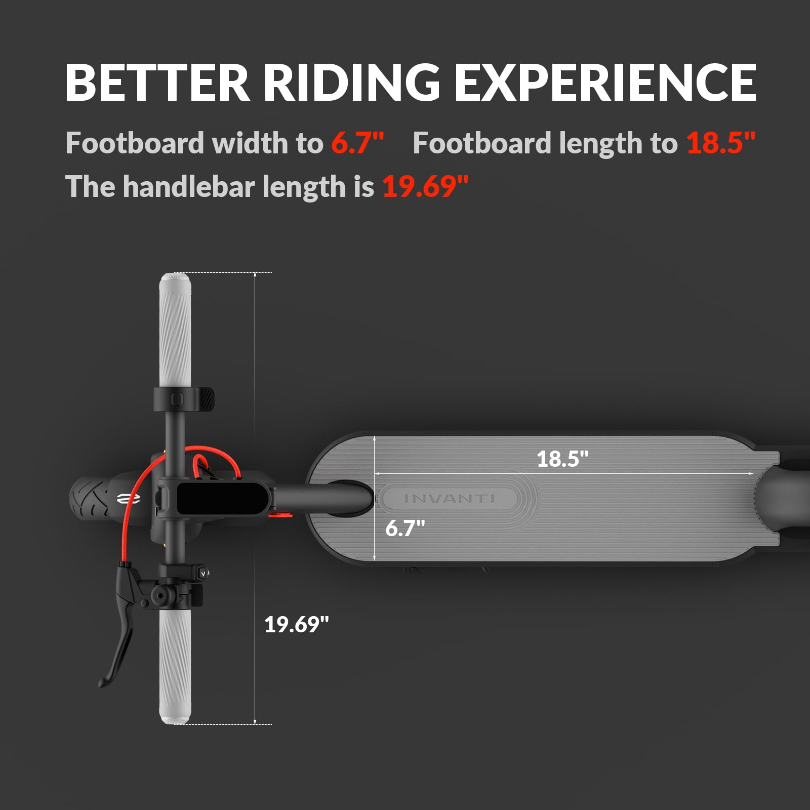 INVANTI W12S 350W Electric Scooter for Adults, 10”Honeycomb Tires, 20mph & 14Miles Range, Portable Folding Commuting E-Scooter with Turn Signals & App Control