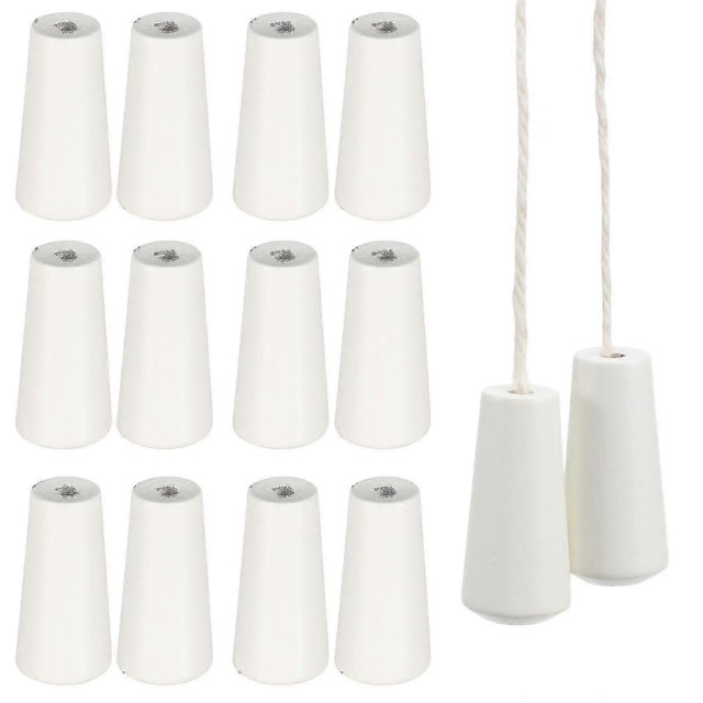2025 12 Pcs White Blinds Wood Cord Pulls Blind Wood Cord Tassels Window Pulls Ends Wooden Cord Knob