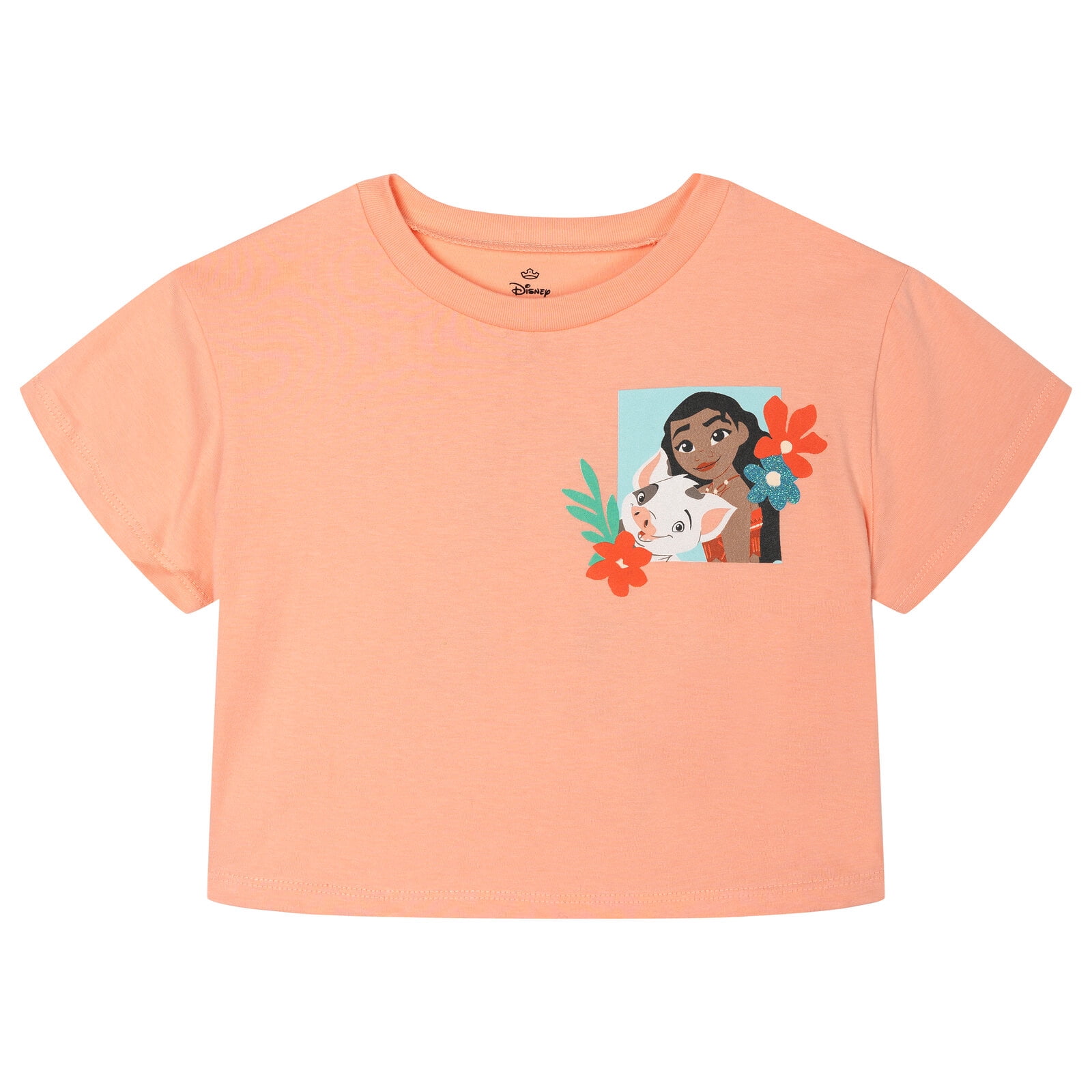 Disney Moana Toddler Girls' Glitter T-Shirt and Tutu Leggings Set Moana Coral Teal