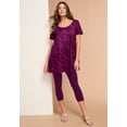 thumbnail image 2 of Roaman's Women's Plus Size Cotton Ultimate Scoopneck Swing Tunic, 2 of 6
