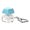 B, variant on Novel Stress Relieving Keypad Keychain Small Pendant ABS Material Portable Decompression Gadget Colorful Mechanical Key Design for Daily Use Size 7x2.8x2.5cm Color C