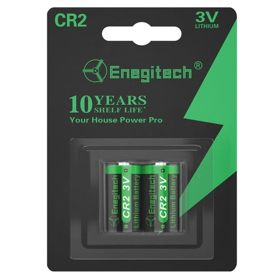 Enegitech CR2 3V Lithium Battery, DL-CR2 for Golf Rangefinder Nest Temperature Sensor Switchbot Non-Rechargeable 2 Pack