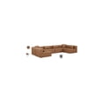 thumbnail image 2 of Meridian Furniture Cube Brown Vegan Leather 6-Pc. U-Shaped Modular Sectional, 2 of 8