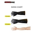 thumbnail image 3 of Guantes químicos PACIFIC PPE de látex de alta resistencia, 22 cm, 1 par, 3 of 9
