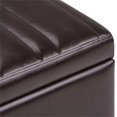thumbnail image 4 of Simpli Home Banc de Rangement en Simili Cuir Monroe en Tanneurs Marron, 4 of 7