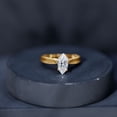 thumbnail image 6 of Rosec Jewels Moissanite Marquise Engagement Ring 1 Ct - 5X10 mm - Vintage Style Ring - D-VS1 Quality, 14K Yellow Gold, US 5.00, 6 of 8