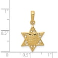 thumbnail image 5 of 14K Yellow Gold Star Of David With Tablets In Center Pendant (23 X 15) Made Peru c4461, 5 of 6