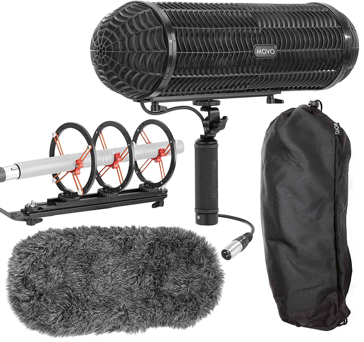 Movo BWS1000 Blimp Wind & Vibration Protection System for Shotgun