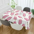 thumbnail image 2 of Yayeee Tablecloths 60" x 120" Rectangle Wrinkle Resistant Party Table Cover, Pink Popsicle Pattern, 2 of 8