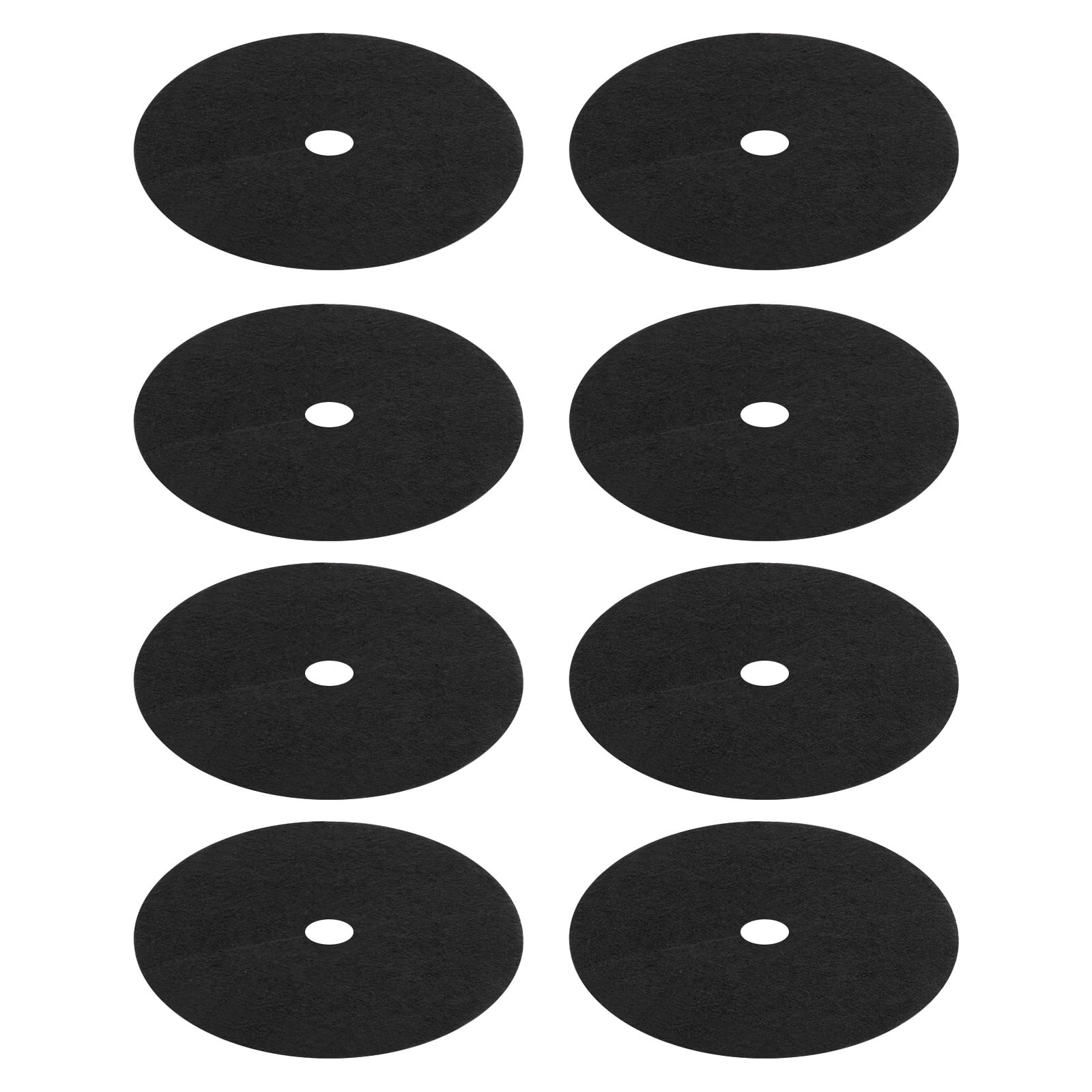 Uxcell 8 Pack Non Woven Tree Cover Rings,32.2 Inch Weed Fabric Cover,Apply To Tree Mulch Ring(Round Black)